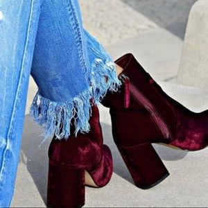 Jacque Steve Madden booties (burgundy)